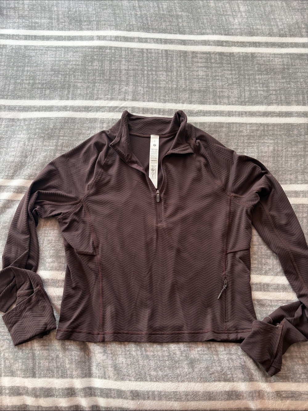 lululemon athletica Women's Quarter-Zip Pullover - Chocolate Brown